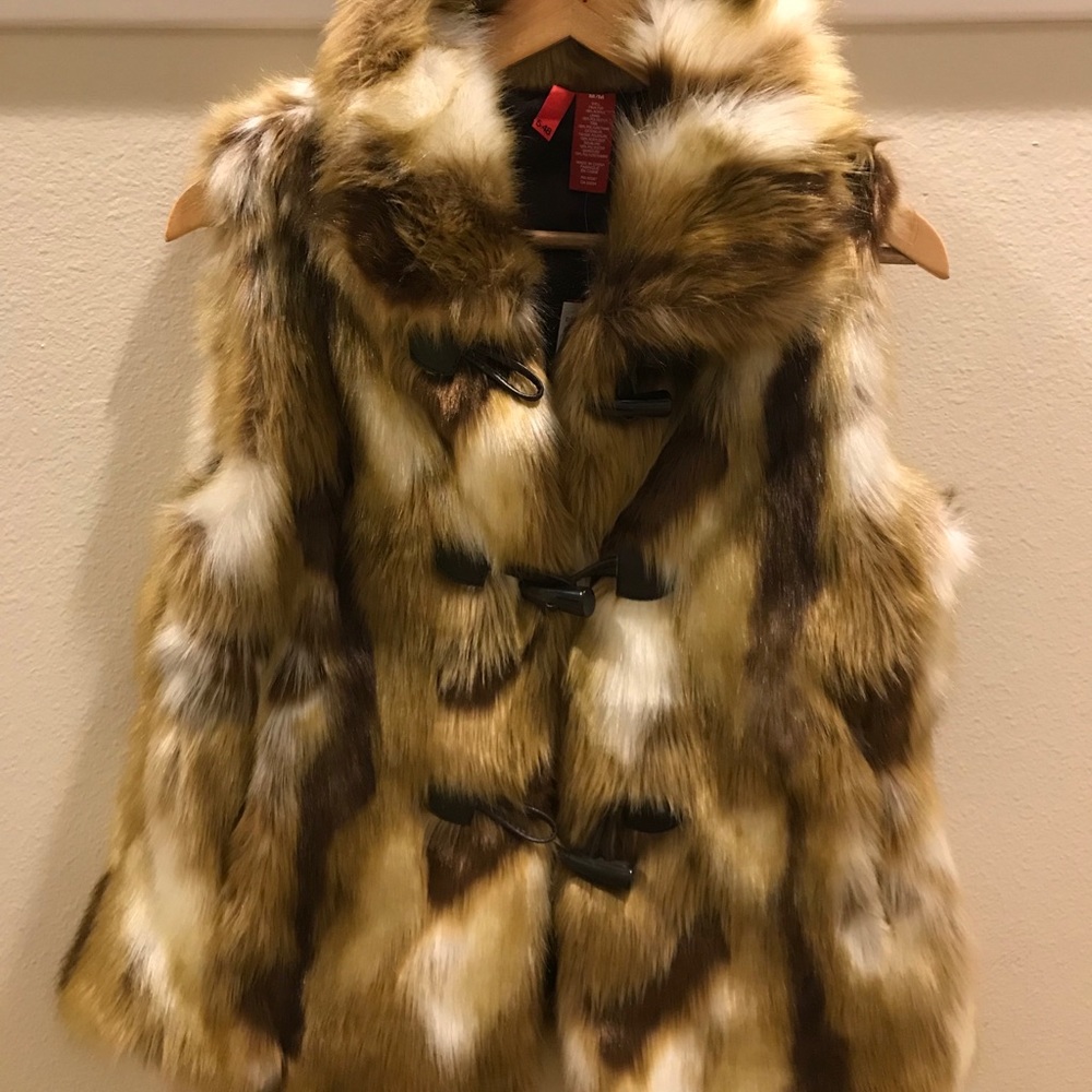 Saks Fifth Avenue Faux Fur Vest - NWT